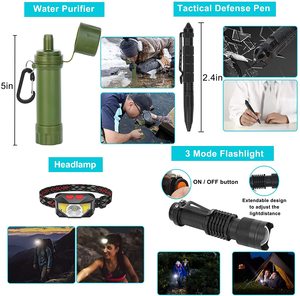 Kit de survie professionnel et grand sac à dos de camping, trousse de premiers soins pour l'aventure, accessoires de randonnée en plein air - Product Image 2