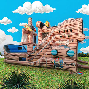 Toboganes de Agua Inflables para Patio de Juegos, Tobogán de Barco Pirata Inflable, Castillo Hinchable Combinado para Niños, para <span class=keywords><strong>Alquiler</strong></span> Comercial - Product Image 3