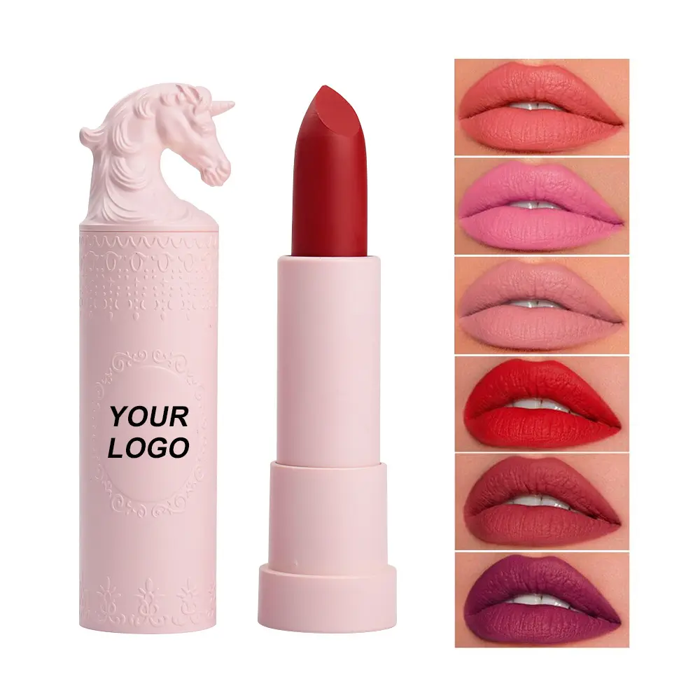 Crea il tuo rossetto solido marca rossetto opaco il mio Logo miglior rossetto macchia labbra impermeabile