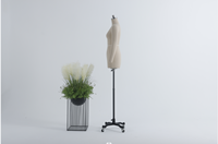 Maniquí de Espuma Ajustable LUOBEN para Sastre, Medio Cuerpo Superior, para Mujer, Uso en Bodas, en Posición de Pie