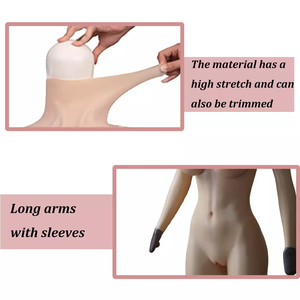 ชุดบอดี้สูทซิลิโคนสำหรับผู้หญิงขายส่งจากโรงงาน กางเกงซิลิโคนเสริมสะโพก ชุดบอดี้สูทซิลิโคนสำหรับผู้หญิง ครอสเดรสเซอร์ - Product Image 3