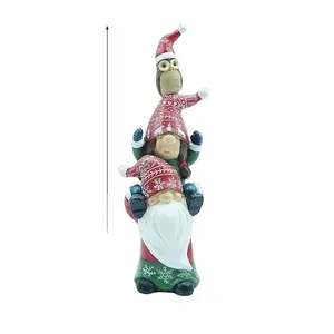 Bonecos decorativos natalinos, bonecos em resina, ornamentos, decoração de coruja, elfo, natal