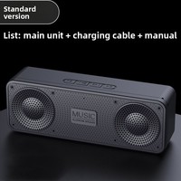 Haut-parleur sans fil portable de bureau S18 Mini 5.0 avec lecteur de carte, radio, micro intégré et batterie 1000-2000 mAh pour la maison
