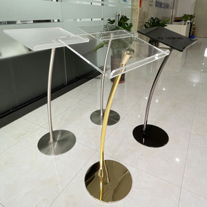 Kim loại Nhà thờ bục giảng đứng trong suốt Acrylic Bục Giảng Bục Giảng rõ ràng cho plexiglass hiển thị giá - Product Image 1