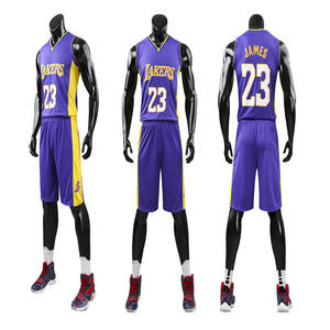 Camiseta de los Lakers N.° Ropa de baloncesto para adultos <span class=keywords><strong>23</strong></span> y 24, ropa de verano unisex sin mangas con cuello en V, números de equipo, envío directo - Product Image 1