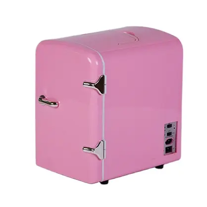 Refrigerador termoeléctrico de diseño para el hogar, mini nevera rosa, barata