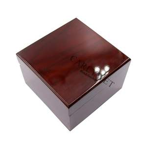 Nueva <span class=keywords><strong>Caja</strong></span> de Lujo de Madera Marrón para Almacenamiento y Regalo de Relojes Diseñada para Marcas como Rolex, <span class=keywords><strong>Omega</strong></span> y Seiko - Product Image 2
