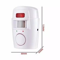 Detektor Keamanan Alarm Sensor Gerak Nirkabel Sistem Peringatan Dalam Ruangan Luar Ruangan dengan Remote Control untuk Garasi Rumah F