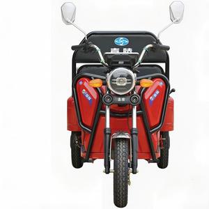 <span class=keywords><strong>Triciclos</strong></span> Eléctricos Abiertos Mini <span class=keywords><strong>de</strong></span> Tres Ruedas Rojos, 48V 500W, Caja <span class=keywords><strong>de</strong></span> 1.1m, con Asiento Trasero Plegable - Product Image 2