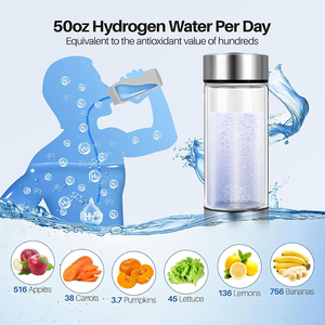 Private Label Intelligent Portable Hydrogen Water Bottle PEM SPE Pure H2 Rich Desktop for Home Health Car Use Household - Product Image 6