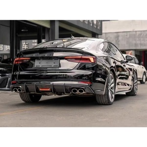 Xe A5 S5 sợi carbon kết cấu phía sau khuếch tán RS5 bóng đen phía sau bội khuếch tán Splitter môi cho Audi A5 S5 B9 2017 2018 2019 - Product Image 5