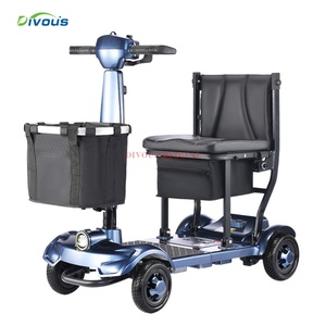 สกู๊ตเตอร์ไฟฟ้า 4 ล้อ สำหรับงานหนัก ระยะทางไกล สกู๊ตเตอร์ไฟฟ้าน้ำหนักเบา สำหรับผู้พิการ สกู๊ตเตอร์ช่วยเคลื่อนที่ - Product Image 5