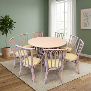 Wholesale pink Party Table and <b>Chair</b> Set for <b>Children</b>. Made From Natural Woven Rattan Table and <b>Chair</b> Set for Parties, Birthdays - Product Image 2