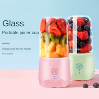 Draagbare Blender Huishoudelijke Fruitmixer Zes Bladen In 3d 300Ml Usb Juicer Cup