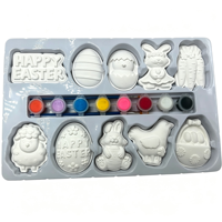 Kit de peinture sur plâtre pour loisirs créatifs avec couleur et logo personnalisables - Peignez vos créations en plâtre uniques