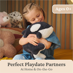 Su misura realistico balena nera Orca peluche Premium farcito animale oceanico per bambini di età 3 + all'ingrosso giocattoli di peluche balena - Product Image 4