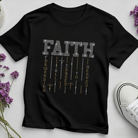 Transfert de strass personnalisé de haute qualité, prêt à presser, motif chrétien pour T-shirts