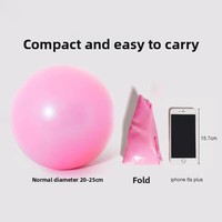 Ballon de Pilates 25 cm en PVC, mini ballon de yoga anti-explosion, épaissi, finition mate, tube style paille, pour l'équilibre et le renforcement des fessiers