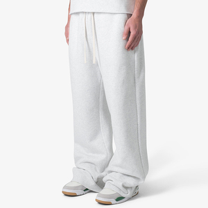 <span class=keywords><strong>Pantaloni</strong></span> della tuta larghi a gamba tesa <span class=keywords><strong>pantaloni</strong></span> <span class=keywords><strong>con</strong></span> coulisse impilati pesanti <span class=keywords><strong>pantaloni</strong></span> <span class=keywords><strong>con</strong></span> <span class=keywords><strong>tasche</strong></span> <span class=keywords><strong>laterali</strong></span> Logo personalizzato di alta qualità stampato - Product Image 3