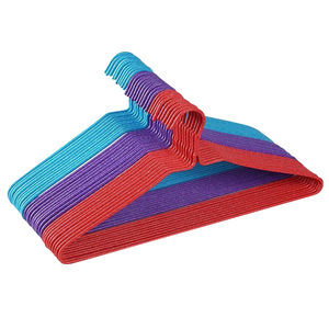 Plastic Coated Clothes <b>Hanger</b> 40cm 10 Pieces Non Slip Rectangle Shape For Clothing <b>Storage</b> - Product Image 1