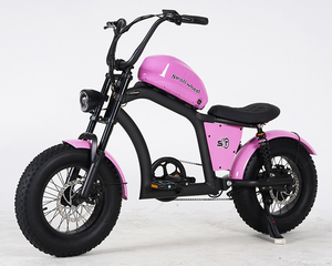 Sepeda Listrik Chopper untuk Dewasa, <span class=keywords><strong>Motor</strong></span> 500W 48V 15AH, Kecepatan 25KM/H, EU Warehouse 500W Mangosteen FT02 MINI - Product Image 4