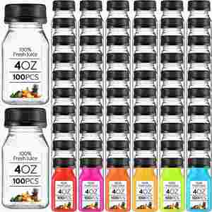Botellas de Plástico PET Vacías Reutilizables de 8oz, 10oz y 16oz para Jugos y Bebidas con Tapas con Seguro de Manipulación y LED - Product Image 4