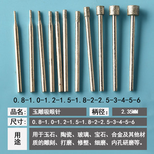 Herramienta de tallado de jade, aguja de grabado de carburo cónica para joyería, procesamiento DIY, pulido hueco - Product Image 3