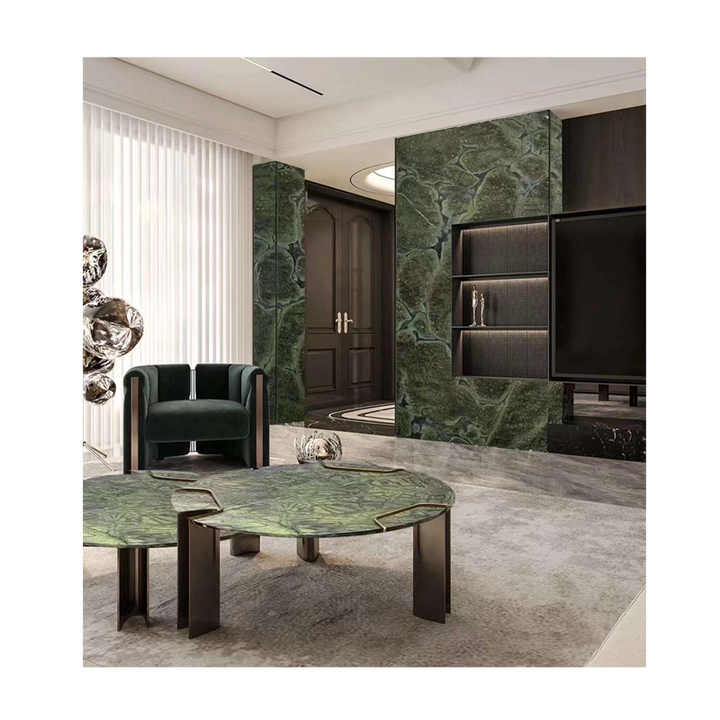 Exclusive Luxury Design Natural Brazilian Green Quartzite