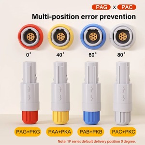 Connettore Push-Pull in Plastica Compatibile con Serie Lemo PAG PKG PLG/CAB CKB <span class=keywords><strong>CLB</strong></span> 0P, Presa Fissa 2/3/4/5/6/7/9 Pin per Uso Medico - Product Image 2