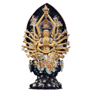 铜镀金千手观音菩萨工艺饰品在家中致力于观音菩萨佛像