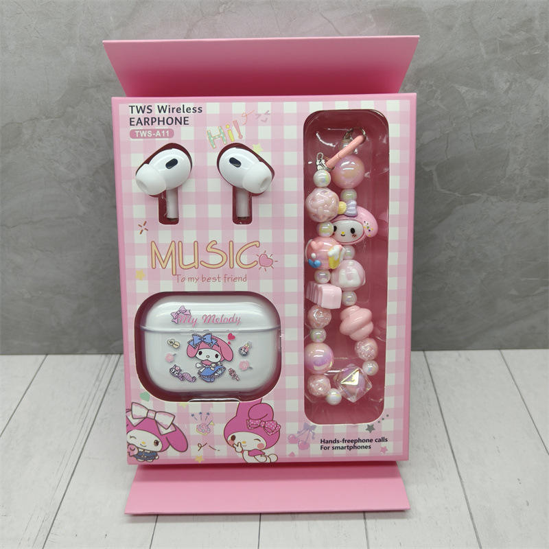 Cadeau de chaîne de perles d'écouteur Bluetooth Melody