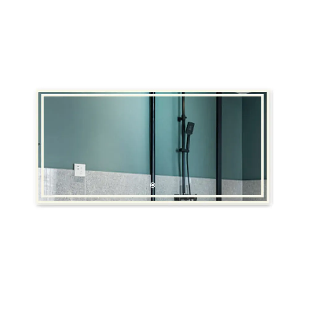 E107H5070 LED Bathroom Mirror r with Lights Dimmable Anti-Fog Memory Function 50*70cm