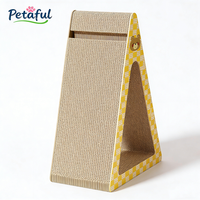 Vertikales Dreieckiges Sisal-Kratzpad für Katzen, 3-in-1 Spiel-, Schlaf- und Krallenpflege-Brett, Verschleißfestes, Krümelresistentes Katzenspielzeug