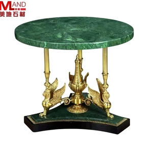 <span class=keywords><strong>New</strong></span> <span class=keywords><strong>Antique</strong></span> sản phẩm dát với tinh tế tay hoàn thành tự nhiên Malachite sang trọng Bàn cà phê - Product Image 2