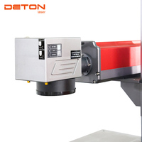 Marqueur laser à fibre portable DETON 110x110mm avec pointeur lumineux rouge, option axe rotatif, refroidissement par eau et CNC pour outils de bijouterie