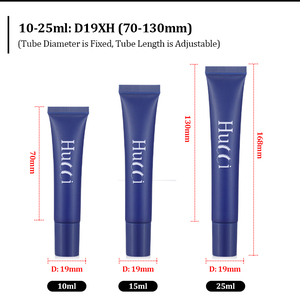 Tube vide de luxe souple et compressible personnalisé D19 10ml-25ml pour emballage de sérum contour des yeux et crème, avec applicateur métallique massant à bille roulante - Product Image 5