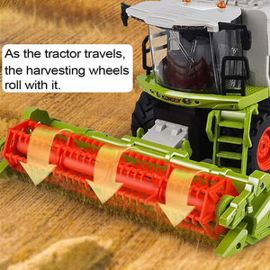Moissonneuse-batteuse télécommandée 1:24, tracteur agricole RC 6 canaux 2,4 GHz avec lumière, son et pulvérisation, <span class=keywords><strong>jouet</strong></span> pour enfants, cadeau - Product Image 5