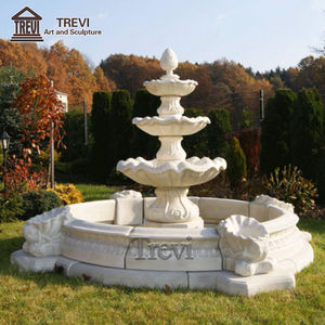 Fontaine d'eau en marbre à <span class=keywords><strong>3</strong></span> niveaux, design simple et classique, pierre naturelle, Park Center Antique - Product Image 4