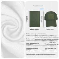 Gorra de béisbol con visera protectora solar para exteriores y máscara facial de ciclismo, con cierre de velcro, camuflaje, para campamentos de verano