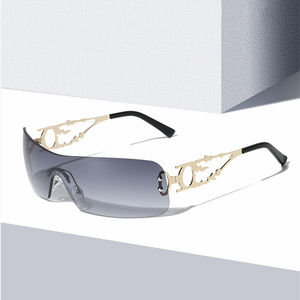 Mode nuances rectangle sans monture argent métal <span class=keywords><strong>pc</strong></span> bella lunettes de vue fête y2k lunettes femmes dames 2024 lunettes de soleil rétro - Product Image 3