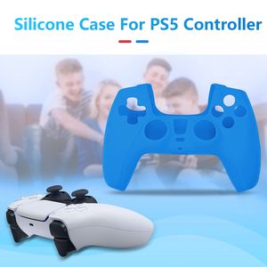 Nouveauté Dobe pour PS5 Silicone Skin pour PS5 Controller Case Cover Housse de protection pour PS 5 pour DualSense-Bleu - Product Image 2