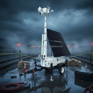 Xe kéo <span class=keywords><strong>CCTV</strong></span> di động, xe kéo giám sát năng lượng mặt trời, camera an ninh <span class=keywords><strong>CCTV</strong></span>, tháp đèn năng lượng mặt trời 4G cho camera - Product Image 2