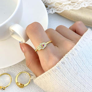 Conjuntos de anillos de dedo Foxi <span class=keywords><strong>BOHEMIA</strong></span>, joyería fina delicada para mujer, estilo único limitado, regalo de Plata de Ley 925 para niñas - Product Image 6