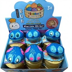 Wholesale Glitter Dumpling Squishy Mystery Box Colorful Bun Fidget Stress Relief Toy Kids Party Favor Bulk - Product Image 1