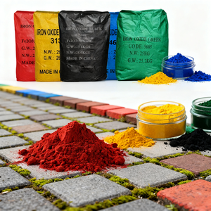 Pigment d'oxyde de fer Colorant pour briques en béton Oxyde de fer rouge/noir/jaune/vert Pigments inorganiques - Product Image 1