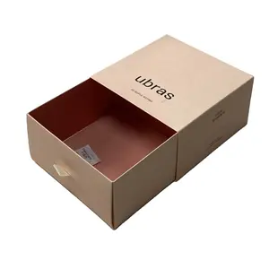 Custom Logo Box Cardboard Fold Boxes Gift Paper Packaging Drawer Slide Box For Lingerie Set