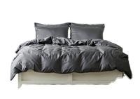 Khăn trải giường 100% đặt bông 300 t Kích thước: 250*240 cm trong tấm Màu: trắng, than thành phố, xanh da trời, nâu, xanh trung bình - Product Image 2