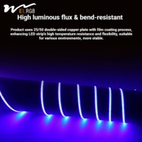 USB-Lichtstreifen COB Touch-Lichtstreifen 5V 8MM Breit Weiß Warmweiß Rot Grün Blau Rosa Füllicht Atmosphäre TV-Hintergrundbeleuchtung