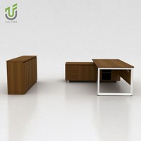 IULTRA Promotion Bureau de Direction Modulaire en Chêne Moderne en Forme de L de 1,8 m, Taille Personnalisable, avec Tiroirs pour Bureau