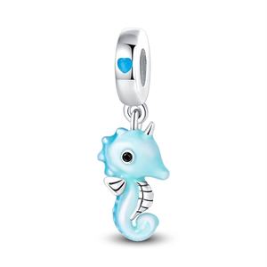 Aksesoris Gelang Perak Lapis DIY, Liontin Zirkon Bentuk Lumba-lumba, Kura-kura, Kepiting, Penjualan Terlaris di AliExpress - Product Image 6